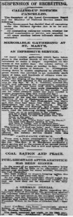 Suspention of Recruiting